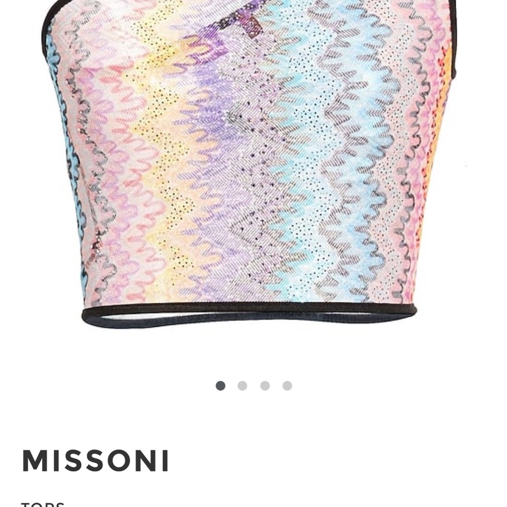 Missoni One Shoulder Crop Top Size XS - Picture 5 of 5